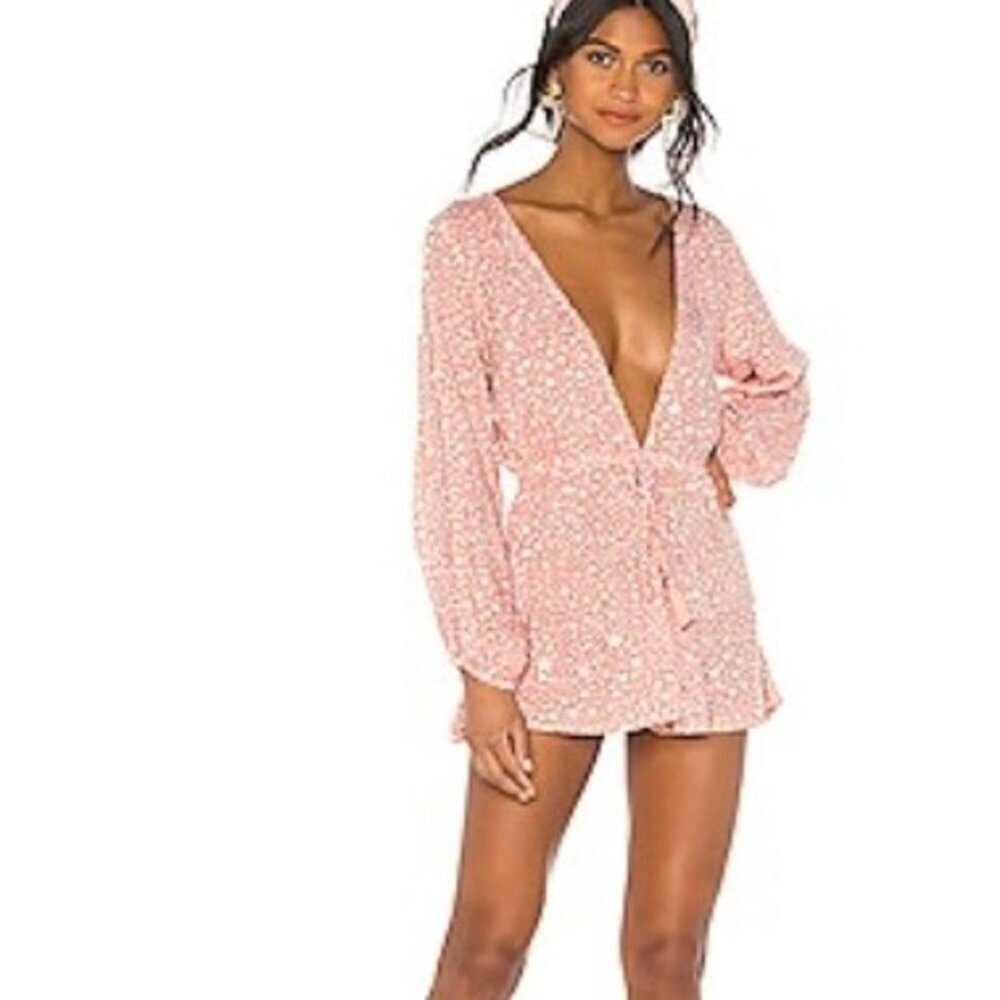 Melbourne Romper in Star Beige Revolve Tiare Hawaii Color:- SZ SM jumpsuit wrap